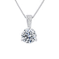 Collier Solitaire — Argent 925 & Oxyde de Zirconium