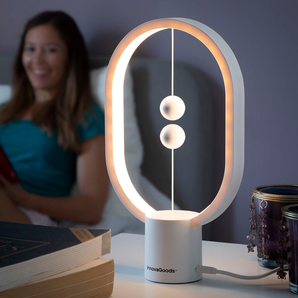 Lampe d'Équilibre Magnétique — Design Cinétique