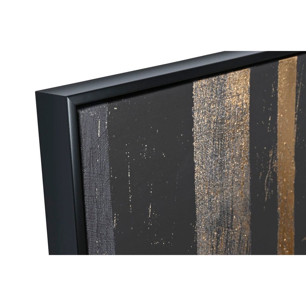Diptyque Abstrait Or & Noir — Grand Format