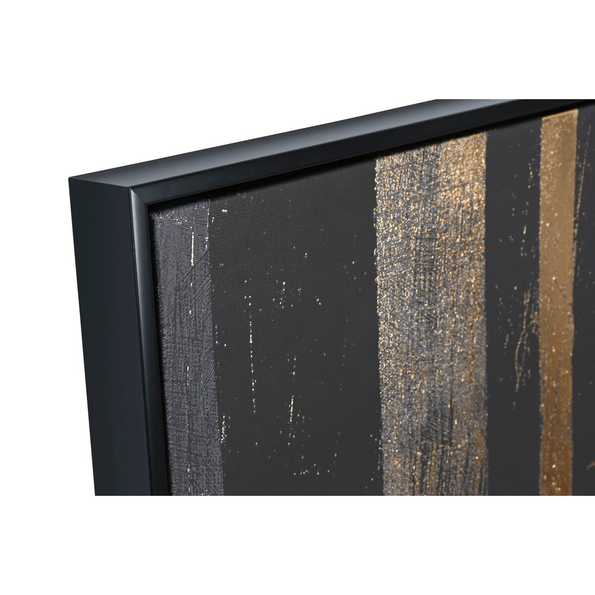 Diptyque Abstrait Or & Noir — Grand Format