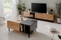 Table Basse LONA — Chêne Artisan & Noir