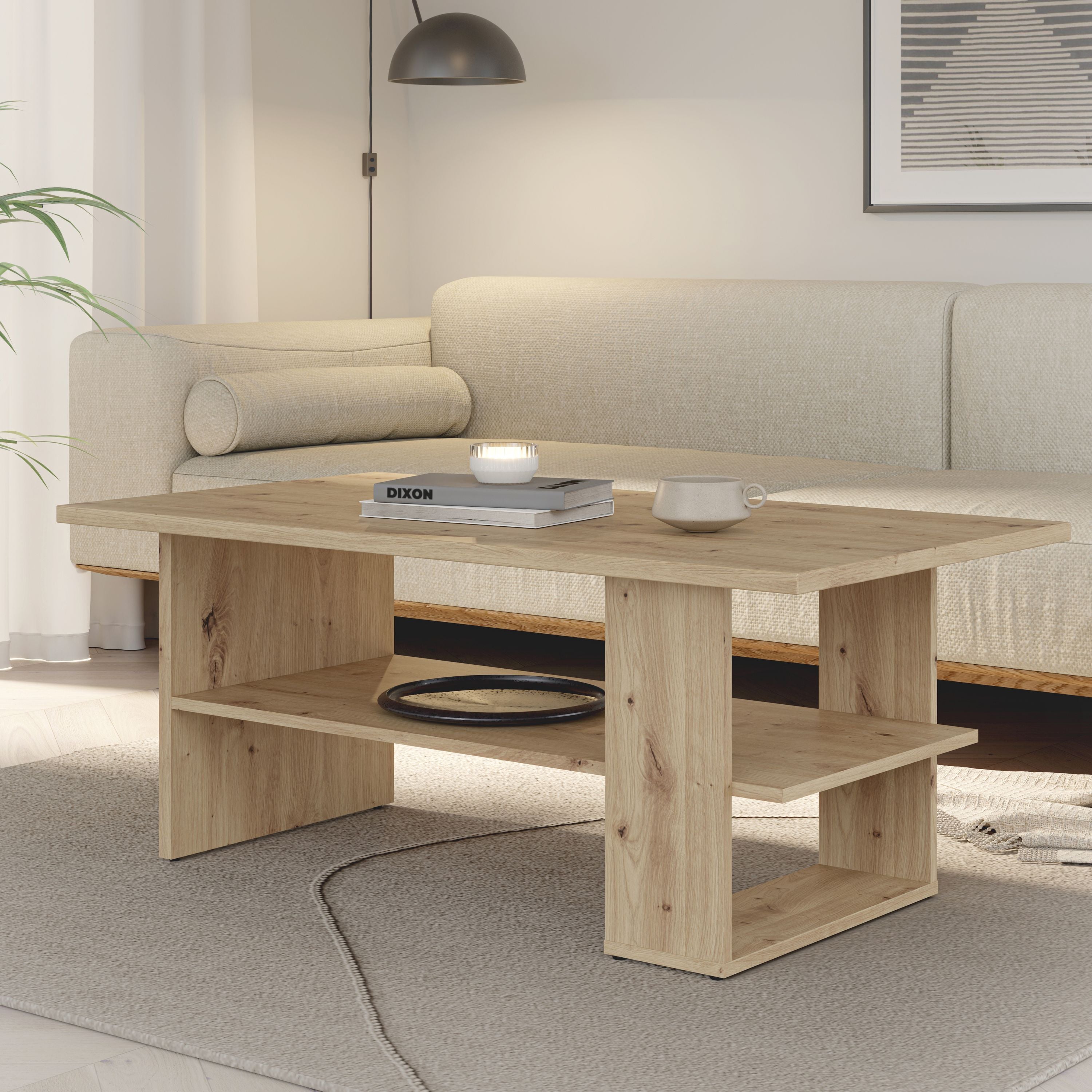 Table Basse Rectangulaire — Chêne Artisan