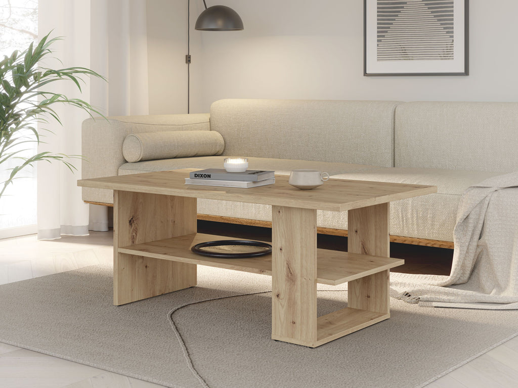 Table Basse Rectangulaire — Chêne Artisan
