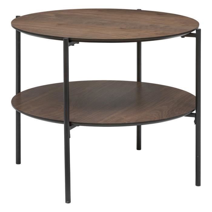 Table Basse GARLE — Bois Naturel Arrondi