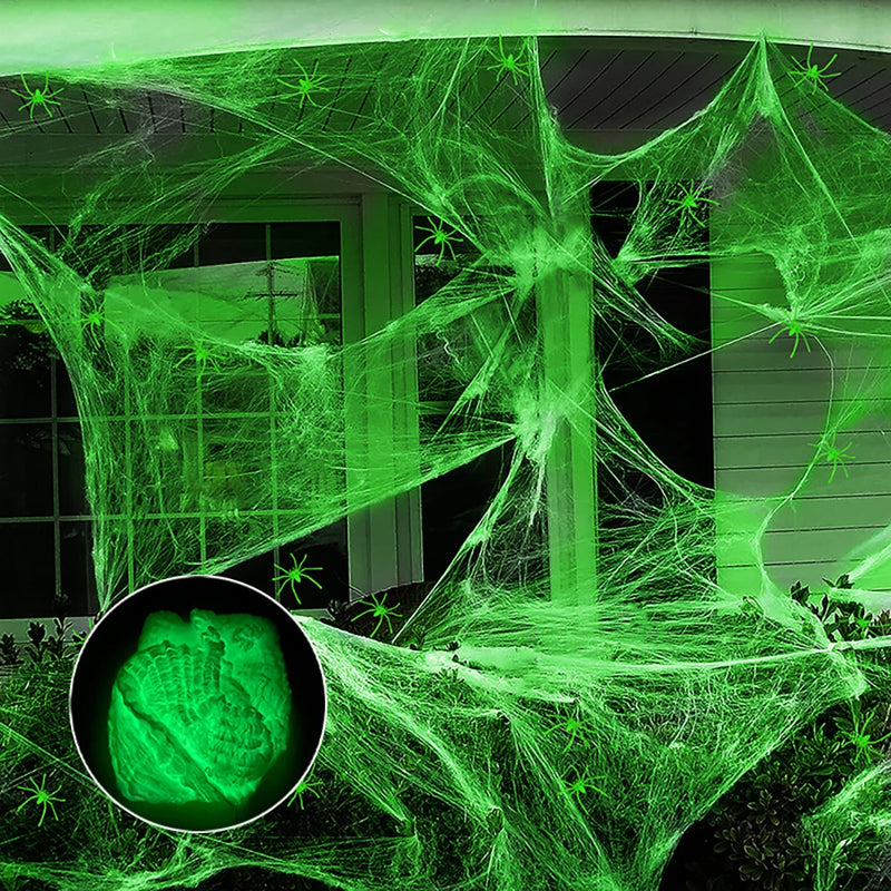 Toile d'Araignée Halloween Lueur Nocturne