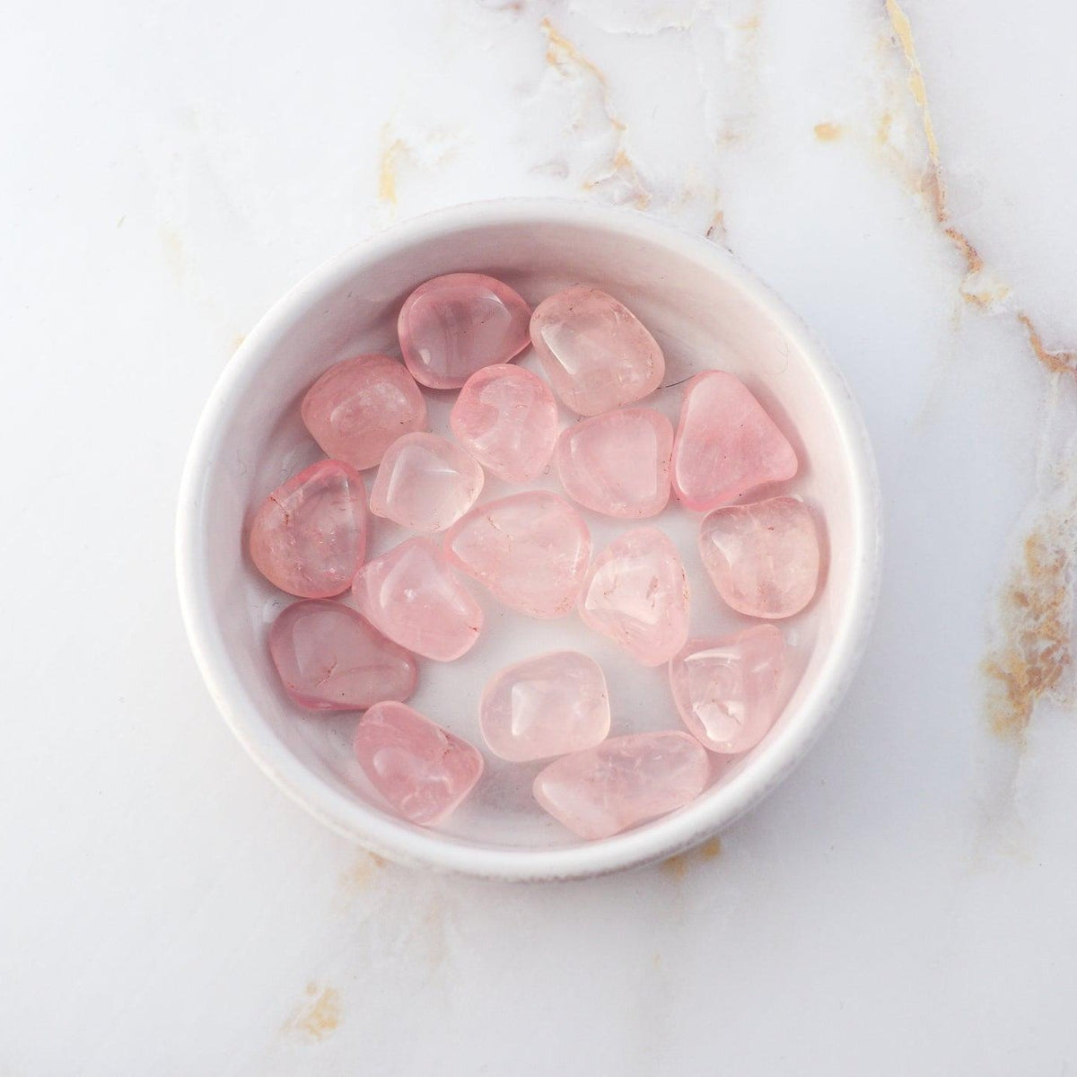 Pierre roulée en Quartz Rose